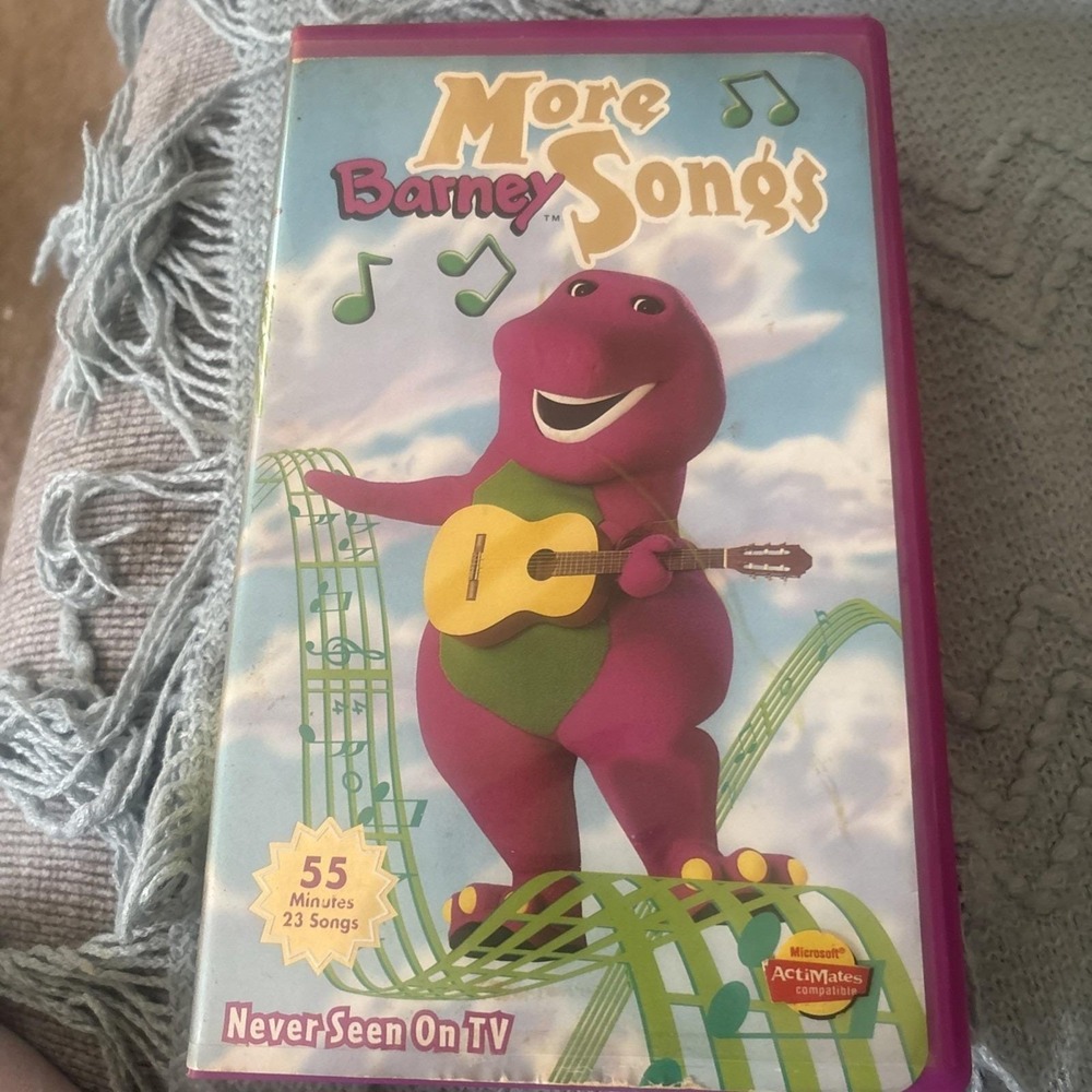 Barney & Friends, More Barney Songs, VHS Tape, 1999, 23 Songs, Learning, Kids